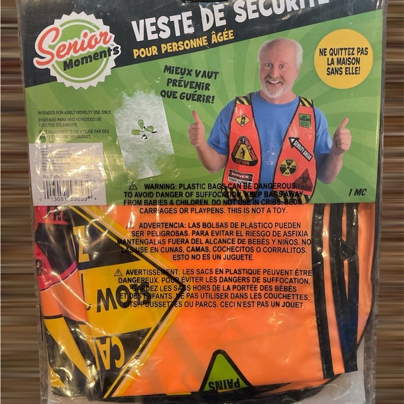 Senior Citizen Safety Vest Gag Joke New - Picture 2 of 2